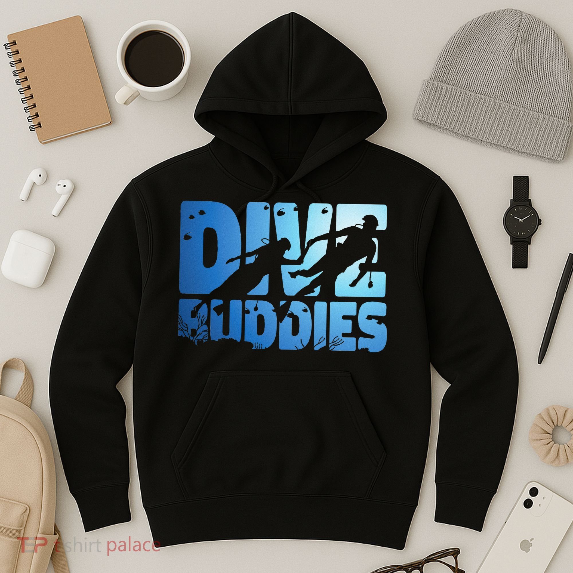 Scuba Diving Diver Dive Buddies Hoodie
