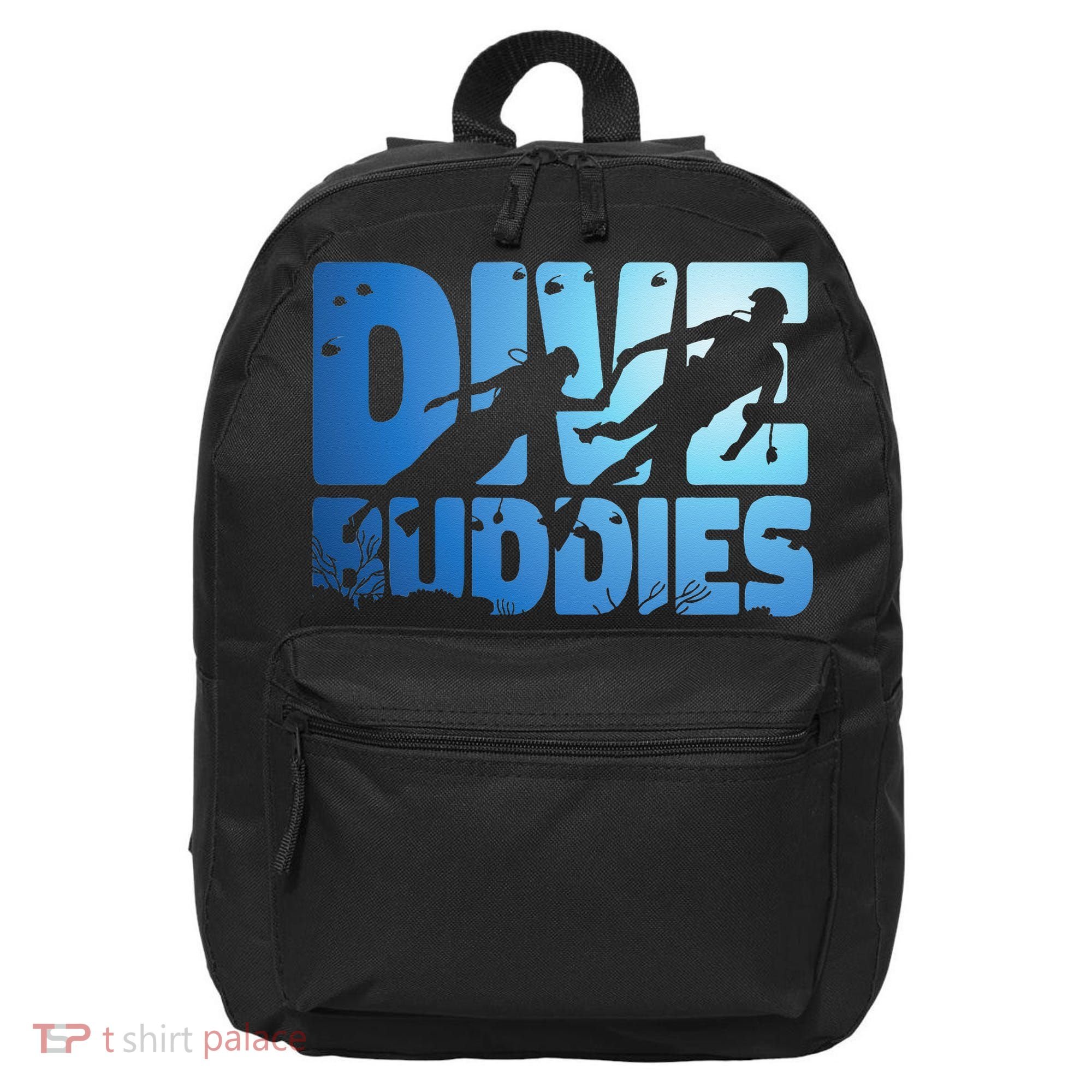 Scuba Diving Diver Dive Buddies 16 in Basic Backpack