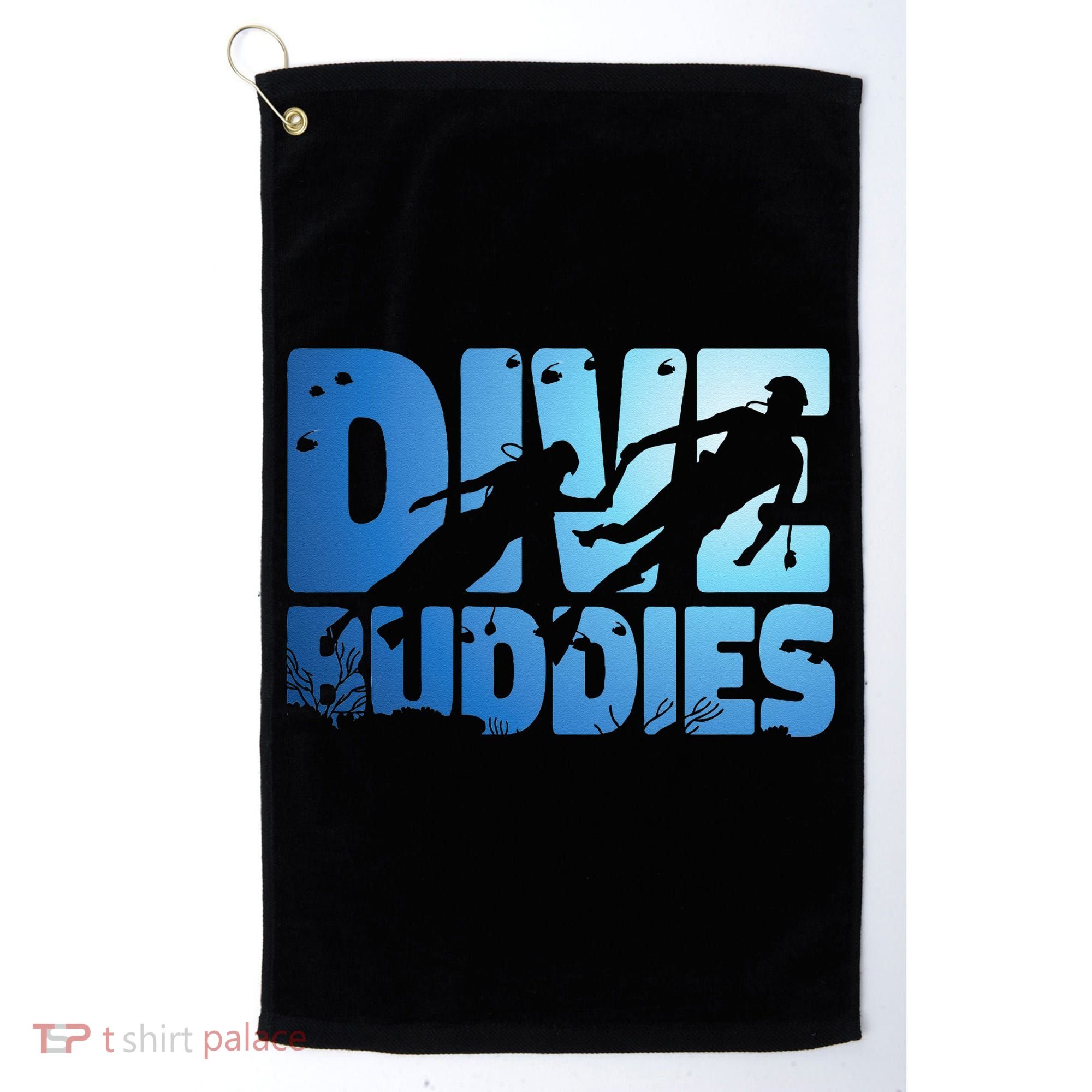 Scuba Diving Diver Dive Buddies Golf Towel
