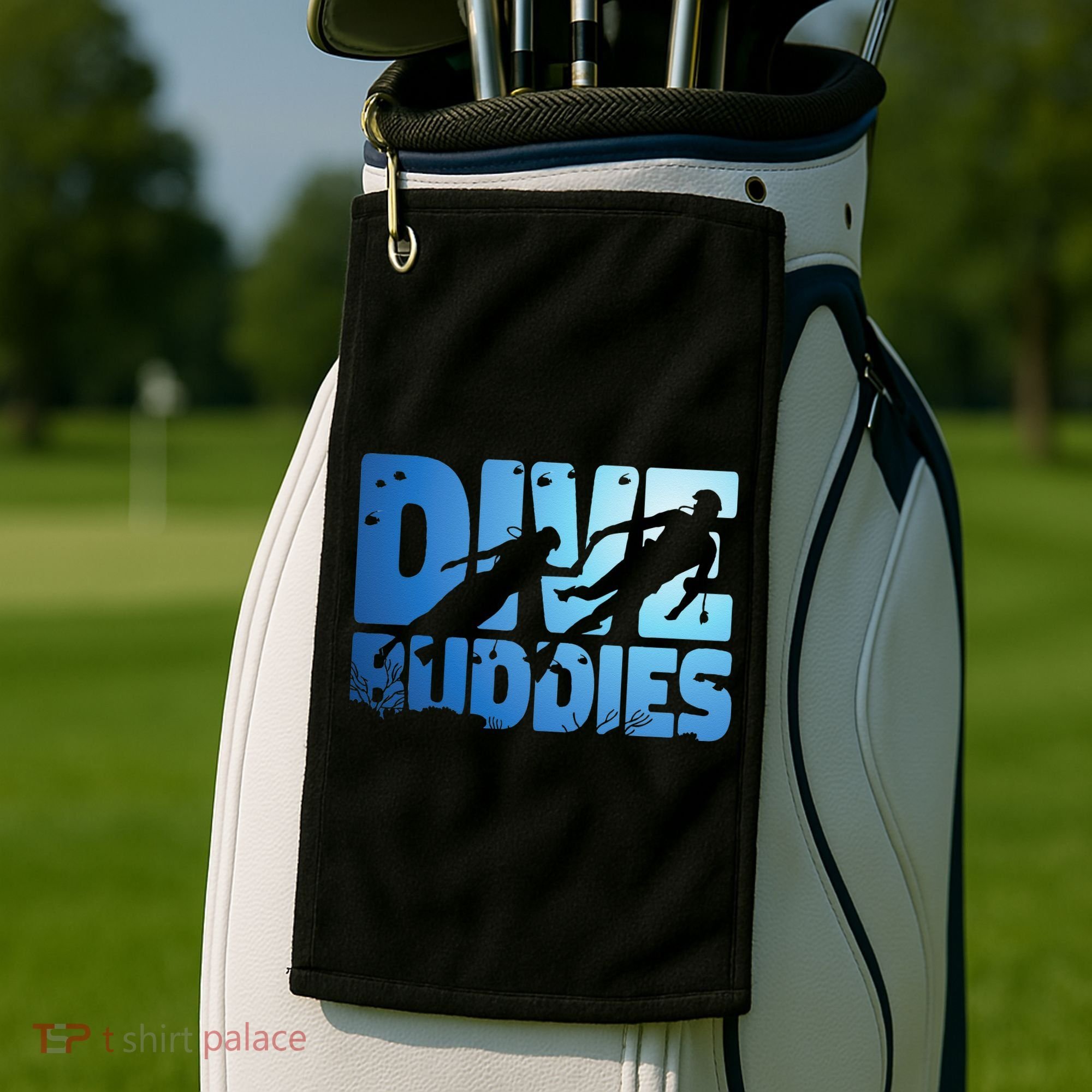 Scuba Diving Diver Dive Buddies Golf Towel
