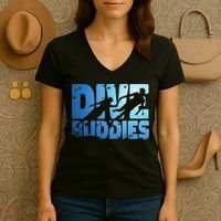 Scuba Diving Diver Dive Buddies Women's V-Neck T-Shirt thumb 3