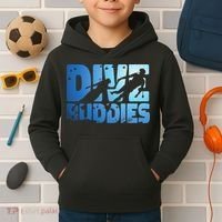 Scuba Diving Diver Dive Buddies Kids Hoodie thumb 2
