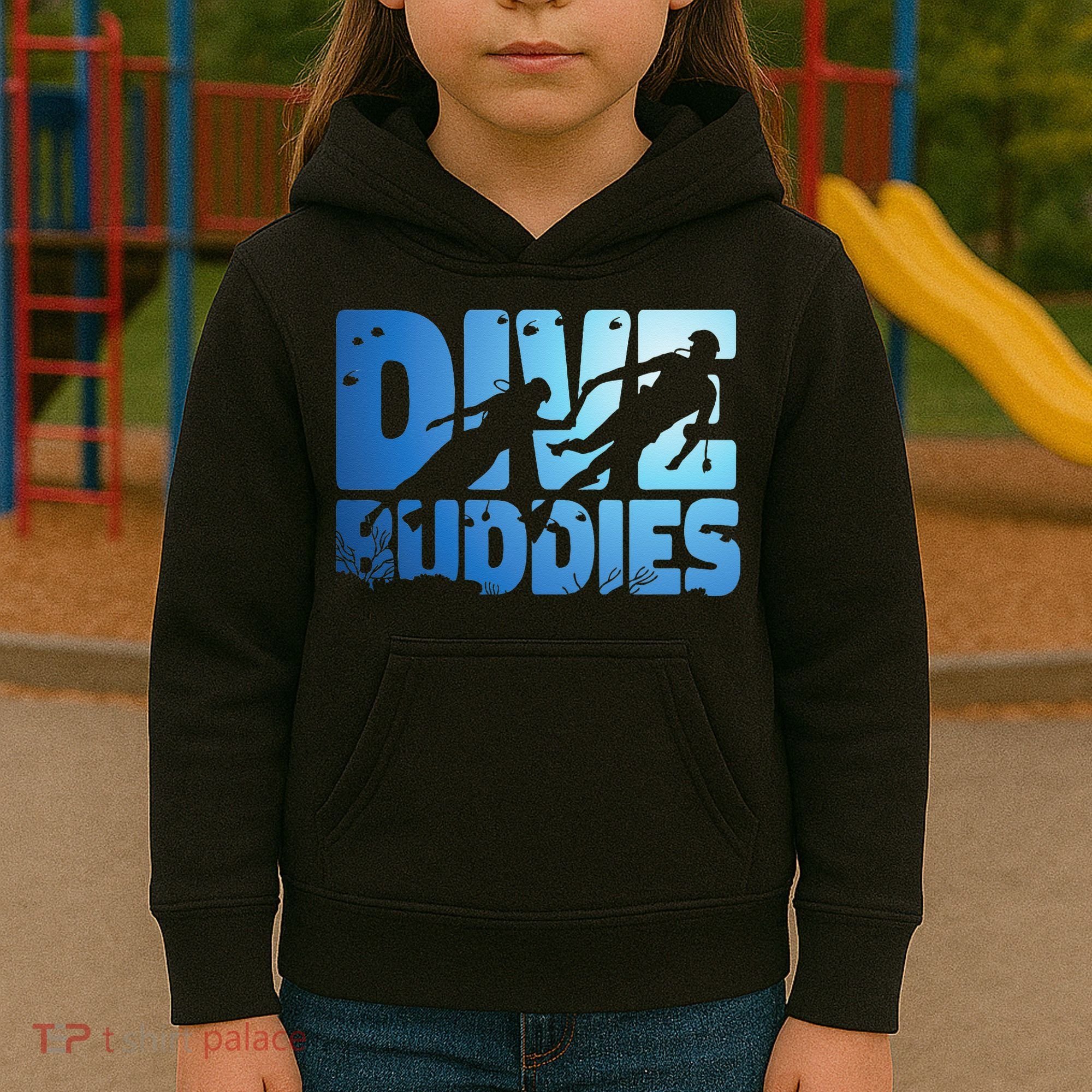 Scuba Diving Diver Dive Buddies Kids Hoodie