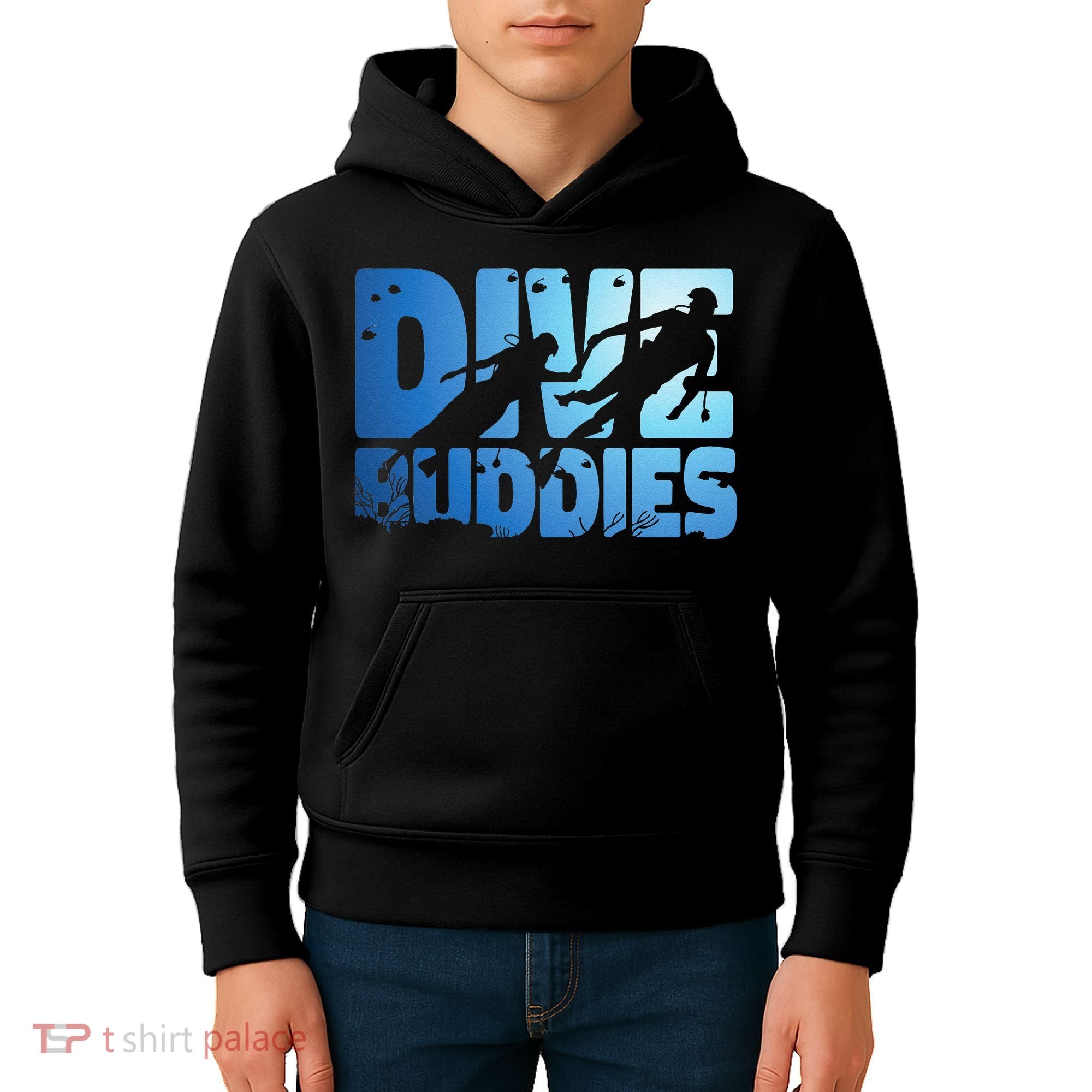 Scuba Diving Diver Dive Buddies Kids Hoodie