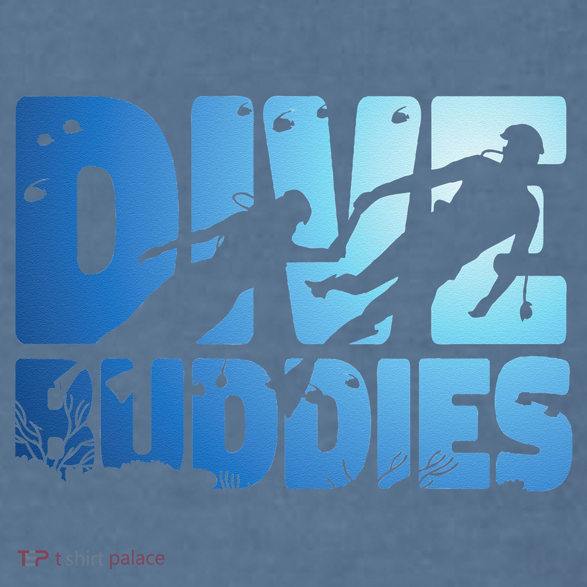 Scuba Diving Diver Dive Buddies Comfort Colors Garment-Dyed Hooded Sweatshirt