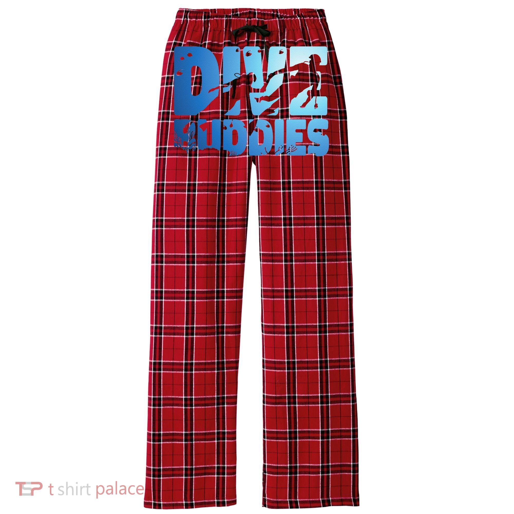 Scuba Diving Diver Dive Buddies Women's Flannel Plaid Pajama Pants