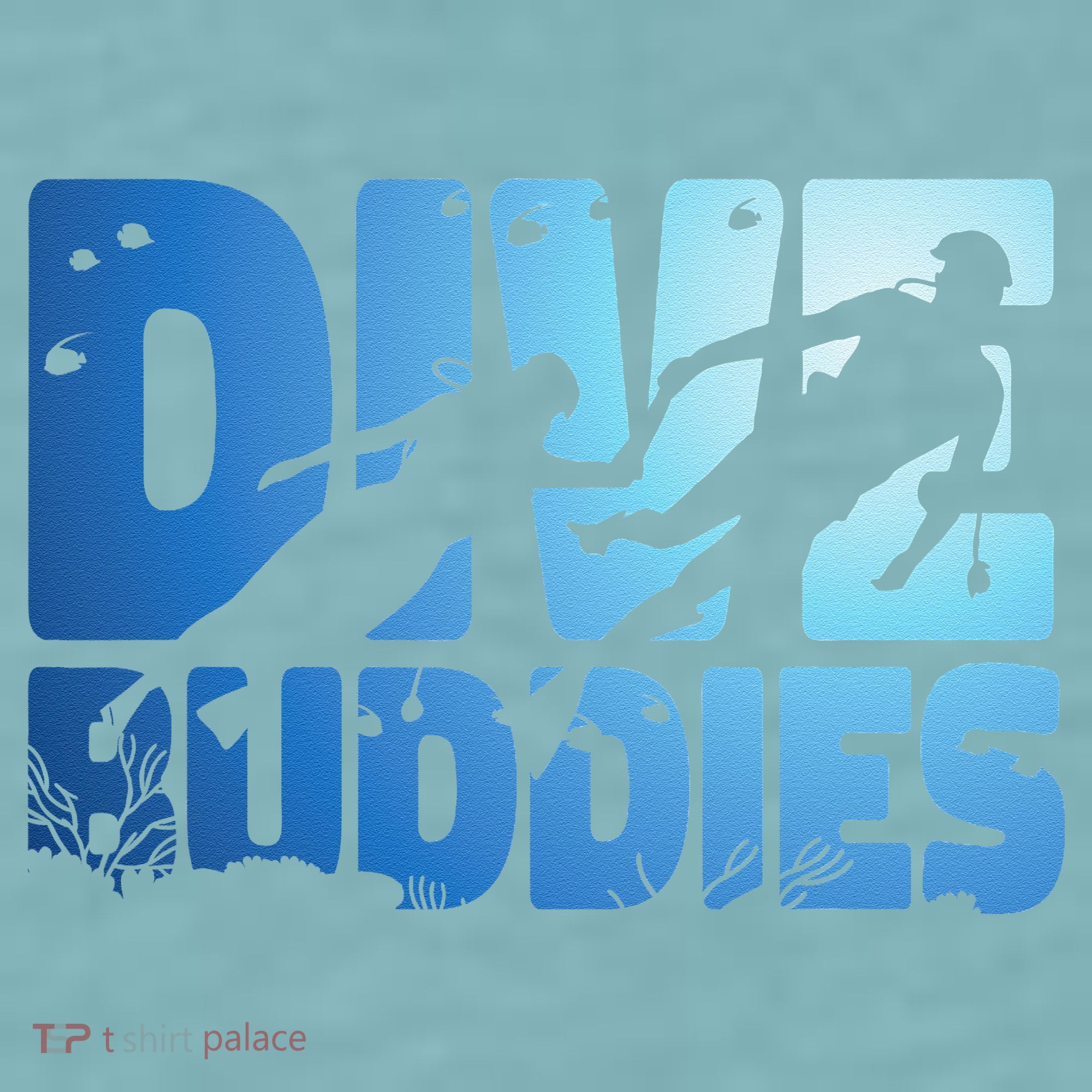 Scuba Diving Diver Dive Buddies Sueded Cloud Jersey T-Shirt