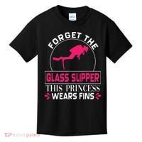 Scuba Diving Diver Forget Glass Slipper Princess Fins Kids T-Shirt thumb 0