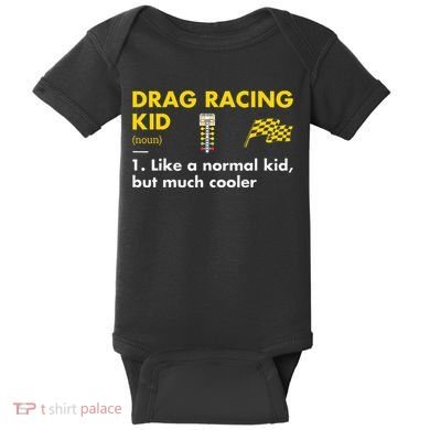 Sport Definition Drag Racing Baby Bodysuit