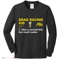 Sport Definition Drag Racing Kids Long Sleeve Shirt thumb 0