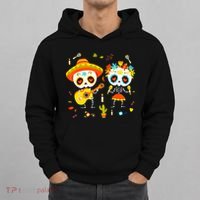 Skeleton Dancing Dia De Los Muertos Day Of Dead Hoodie thumb 0