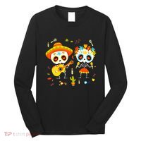Skeleton Dancing Dia De Los Muertos Day Of Dead Long Sleeve Shirt thumb 0