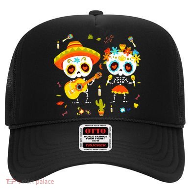 Skeleton Dancing Dia De Los Muertos Day Of Dead Hat