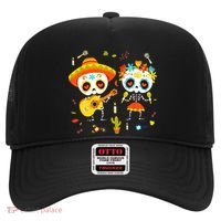 Skeleton Dancing Dia De Los Muertos Day Of Dead Hat thumb 0