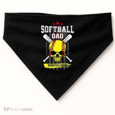 Softball Dad Daughter League USA-Made Doggie Bandana
