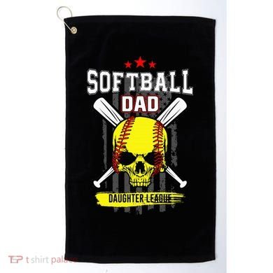 Softball Dad Daughter League Golf Towel