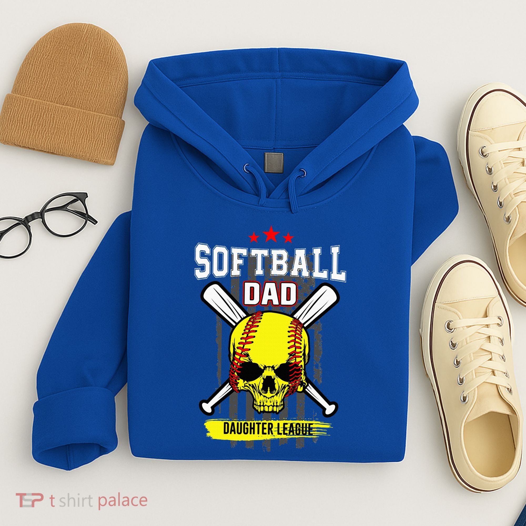 Softball Dad Daughter League Hoodie