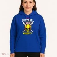 Softball Dad Daughter League Hoodie thumb 5