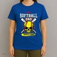 Softball Dad Daughter League T-Shirt thumb 4