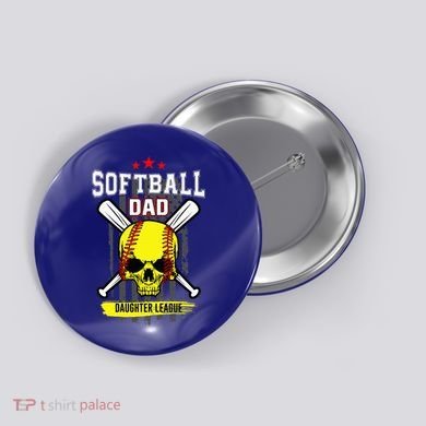 Softball Dad Daughter League Button