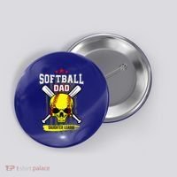 Softball Dad Daughter League Button thumb 0