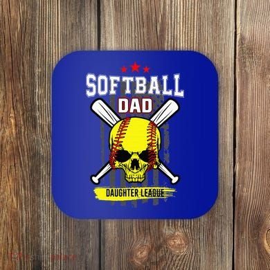 Softball Dad Daughter League Coaster
