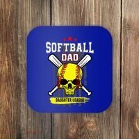 Softball Dad Daughter League Coaster thumb 0