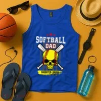 Softball Dad Daughter League Tank Top thumb 4