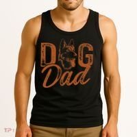 Shepherd Dog Dad German Shepherd Tank Top thumb 3