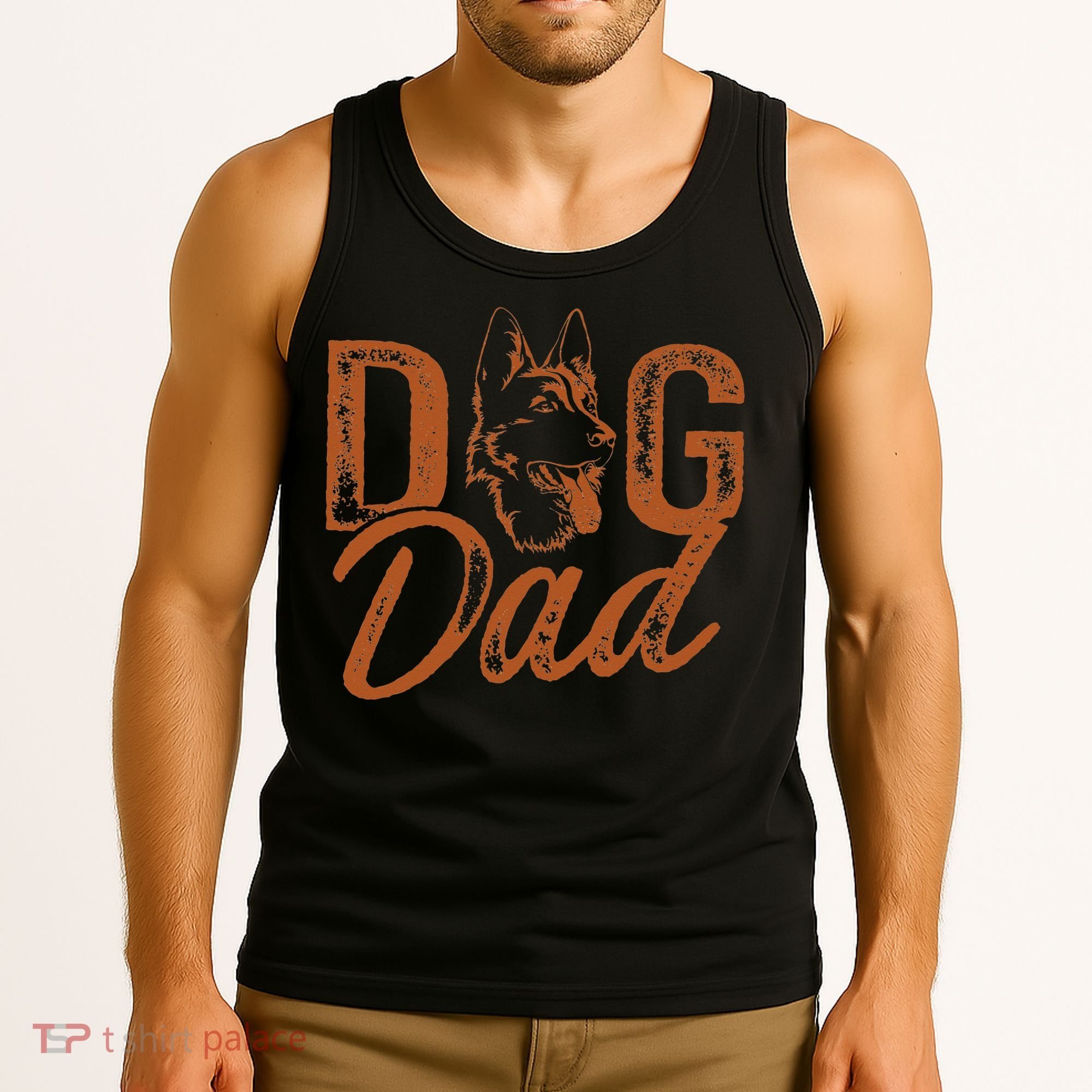 Shepherd Dog Dad German Shepherd Tank Top