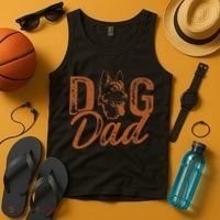 Shepherd Dog Dad German Shepherd Tank Top thumb 4
