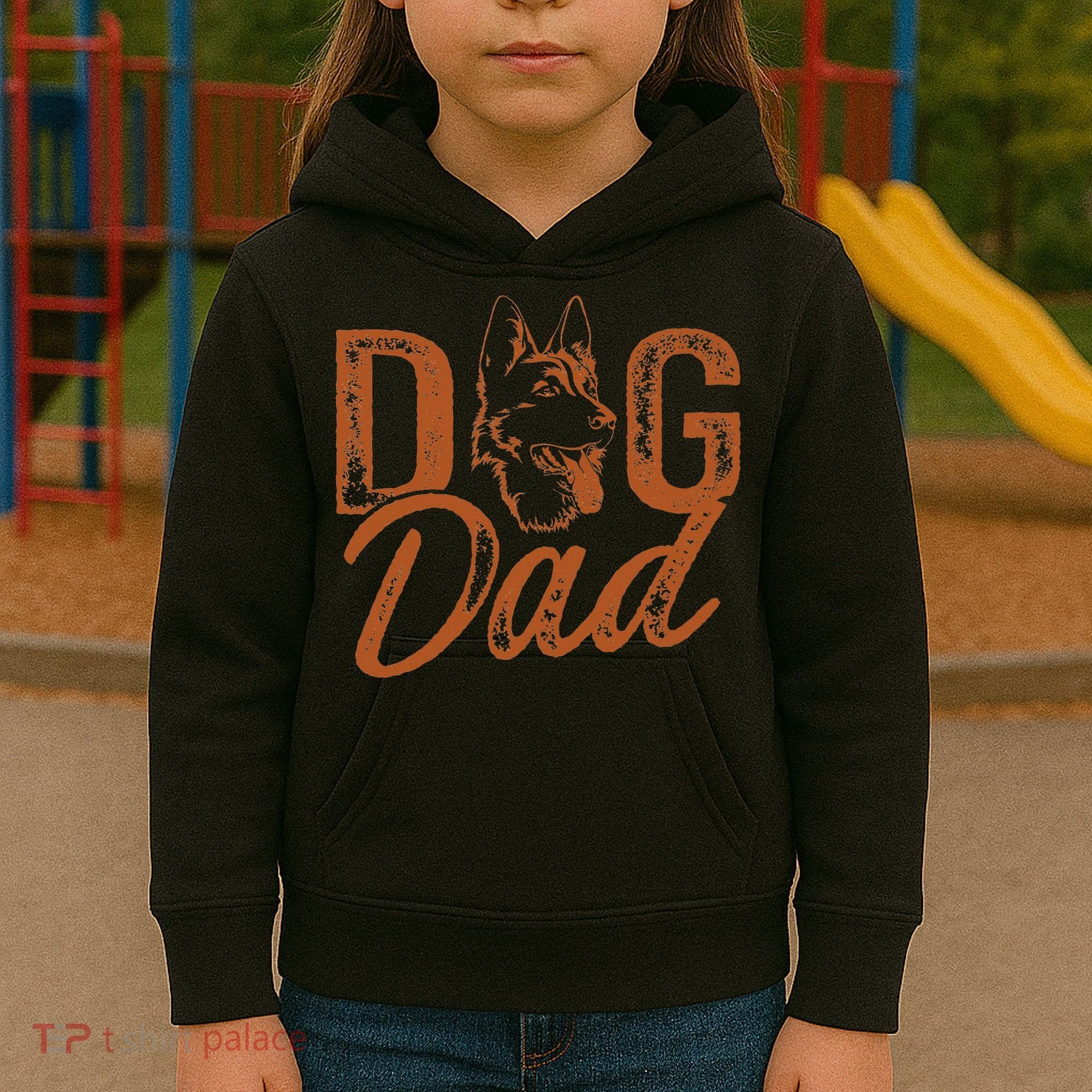 Shepherd Dog Dad German Shepherd Kids Hoodie