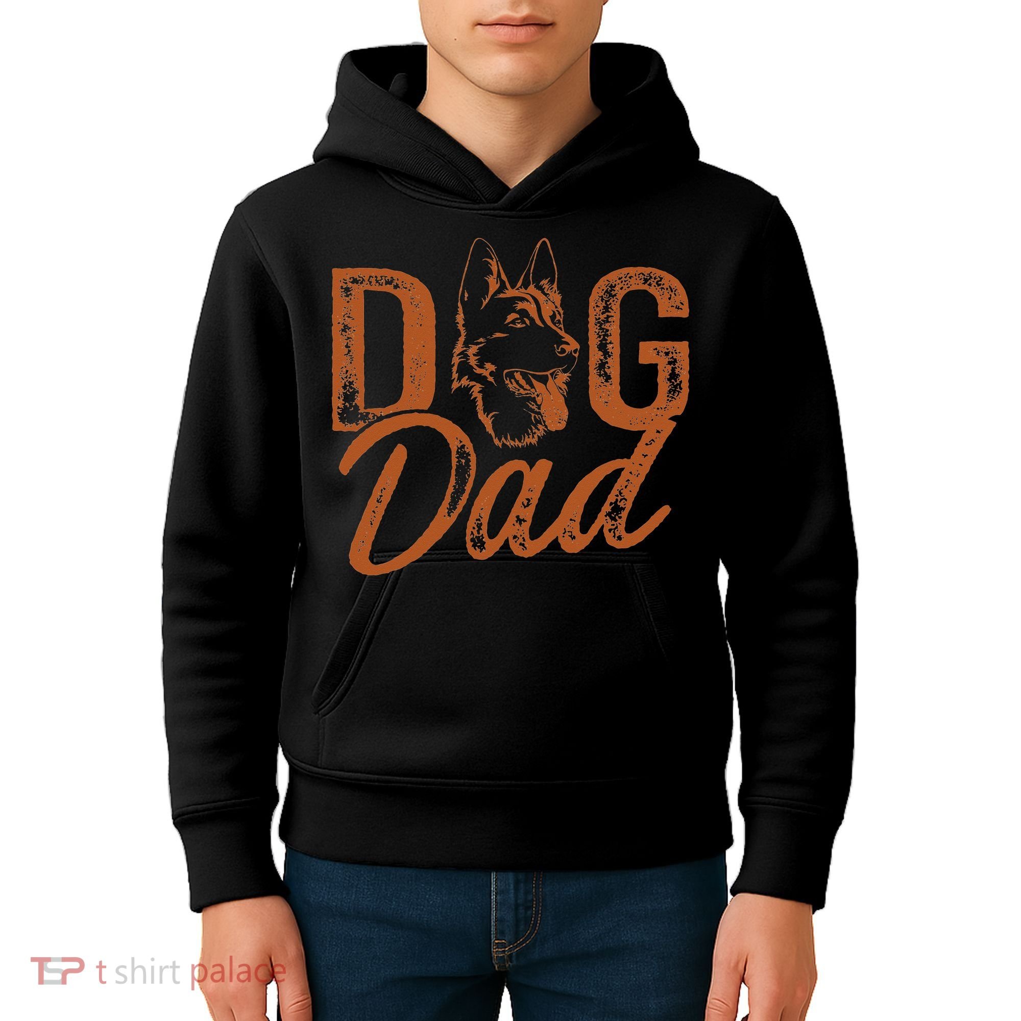 Shepherd Dog Dad German Shepherd Kids Hoodie
