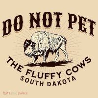 South Dakota Do Not Pet The Fluffy Cows Bison Souvenir Tote Bag thumb 4