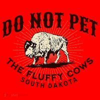 South Dakota Do Not Pet The Fluffy Cows Bison Souvenir Santa Hat thumb 1