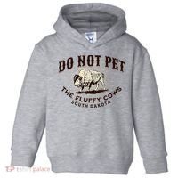 South Dakota Do Not Pet The Fluffy Cows Bison Souvenir Toddler Hoodie thumb 0