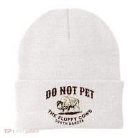 South Dakota Do Not Pet The Fluffy Cows Bison Souvenir Beanie thumb 0