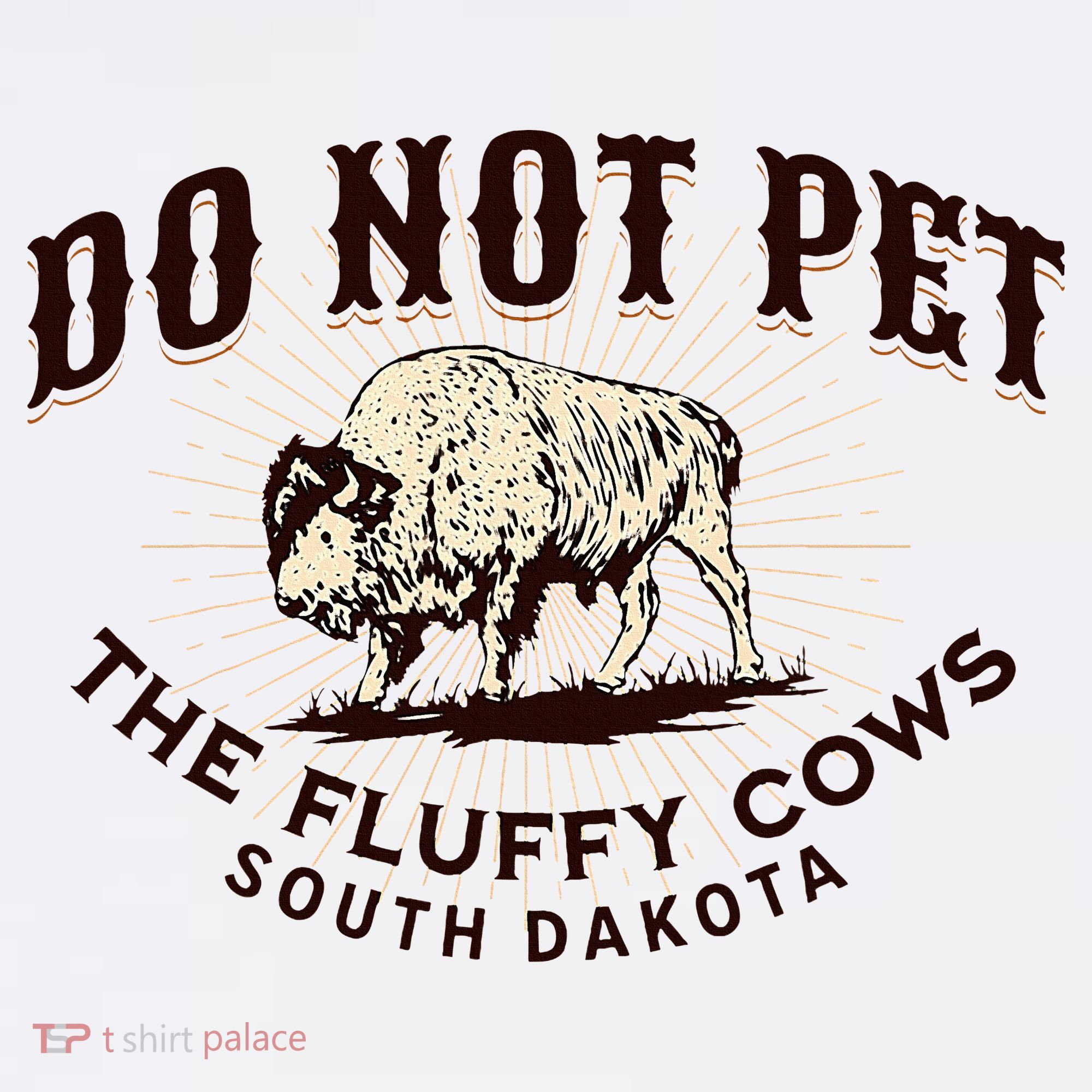 South Dakota Do Not Pet The Fluffy Cows Bison Souvenir Beanie