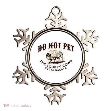 South Dakota Do Not Pet The Fluffy Cows Bison Souvenir Ornament