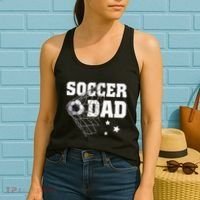 Soccer Dad Daddy Soccer Sport Lover Fan Fathers Day Women's Tank Top thumb 2