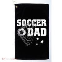 Soccer Dad Daddy Soccer Sport Lover Fan Fathers Day Golf Towel thumb 0