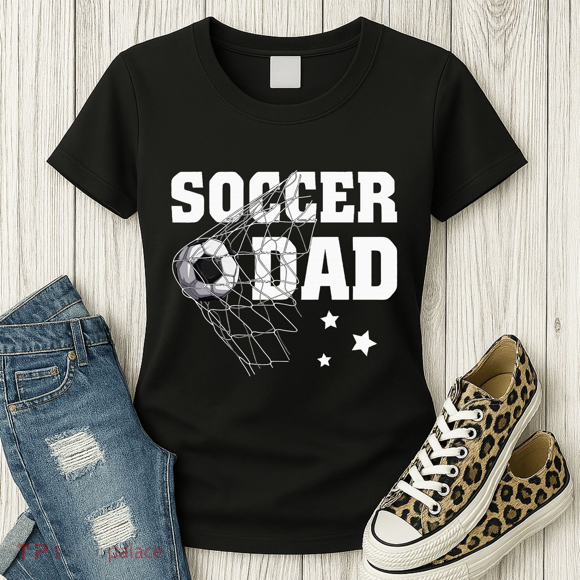 Soccer Dad Daddy Soccer Sport Lover Fan Fathers Day Women's T-Shirt