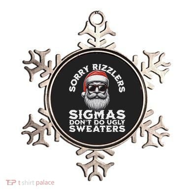 Sigmas DonT Do Ugly Sweaters Christmas Santa Rizz N Ornament