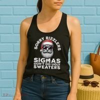 Sigmas DonT Do Ugly Sweaters Christmas Santa Rizz N Women's Tank Top thumb 2