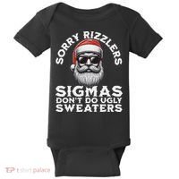 Sigmas DonT Do Ugly Sweaters Christmas Santa Rizz N Baby Bodysuit thumb 0