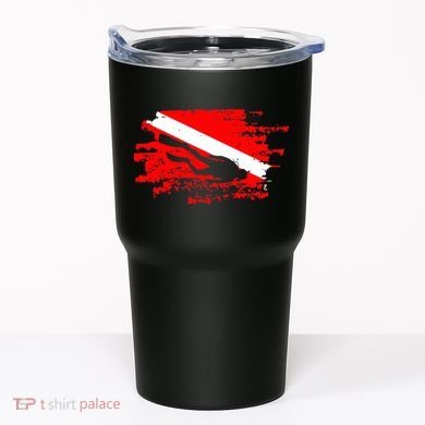 Scuba Diving Diver Down Flag Awesome Marine Diver Dive Gift Tumbler
