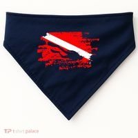 Scuba Diving Diver Down Flag Awesome Marine Diver Dive Gift USA-Made Doggie Bandana thumb 0