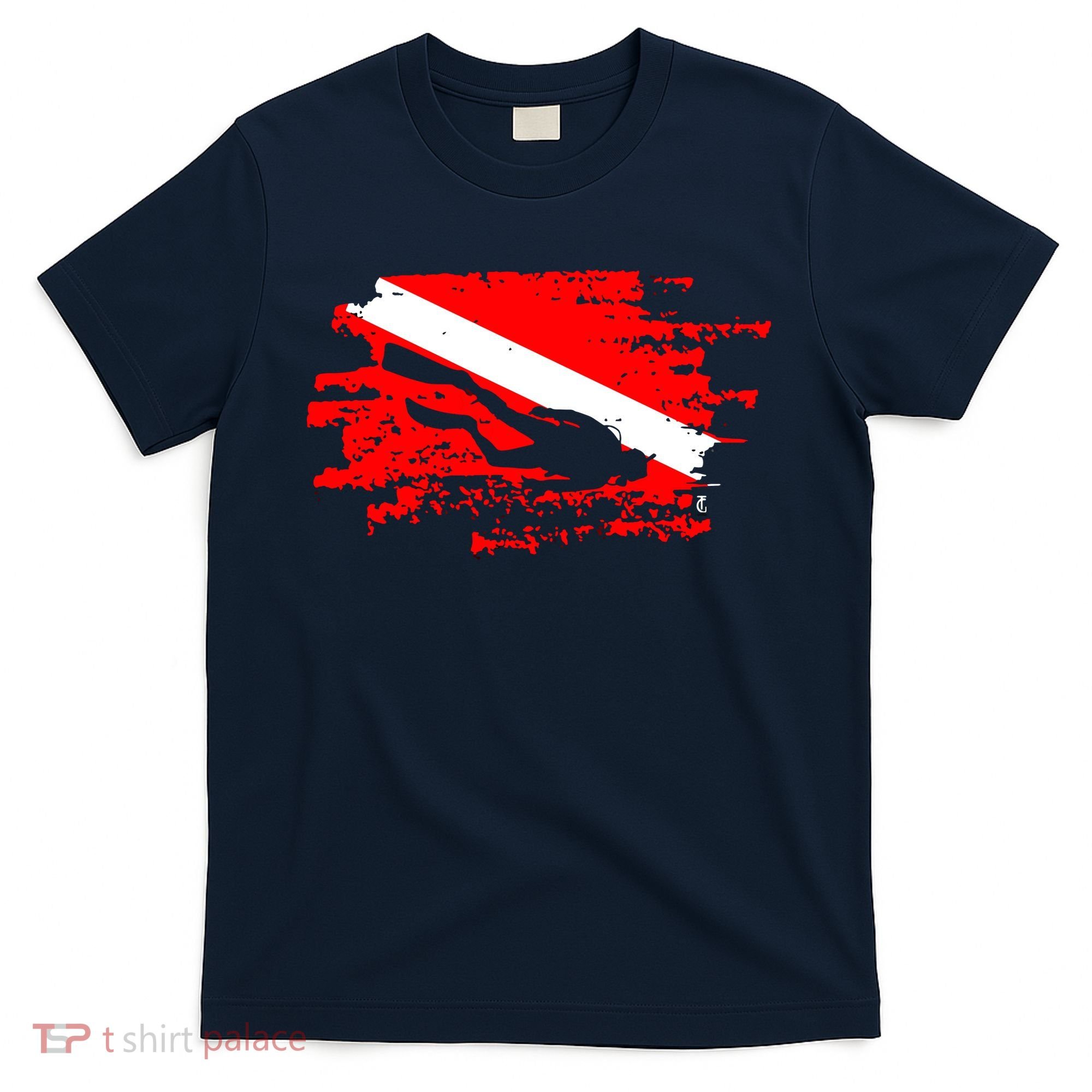 Scuba Diving Diver Down Flag Awesome Marine Diver Dive Gift T-Shirt
