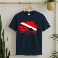 Scuba Diving Diver Down Flag Awesome Marine Diver Dive Gift T-Shirt thumb 2
