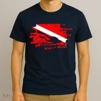 Scuba Diving Diver Down Flag Awesome Marine Diver Dive Gift T-Shirt thumb 3
